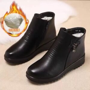 Winter Slip-on fleece-lined Cotton Shoes Warm Mother Shoes